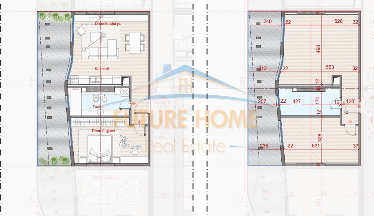 Shitet, Apartament 1+1,  Rezidenca Top Seven Tower