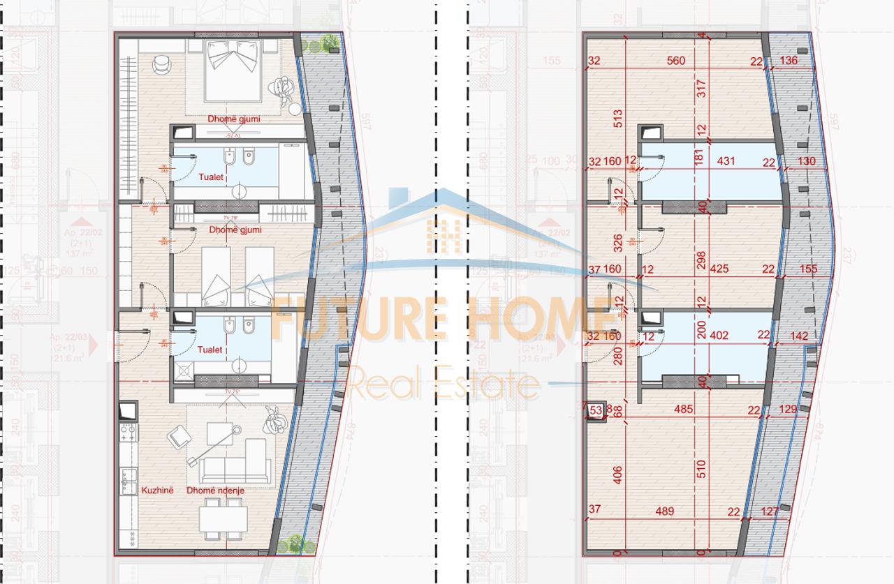 Shitet, Apartament 2+1+2,  Rezidenca Top Seven Tower