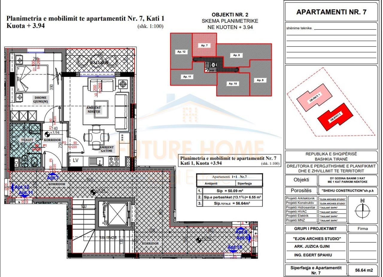 Shitet, Apartament 1+1, Sauk