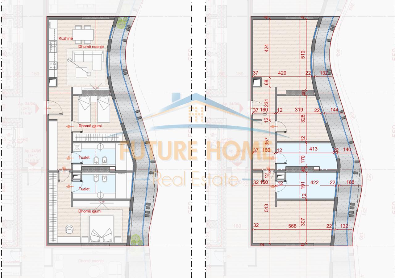 Shitet, Apartament 2+1+2,  Rezidenca Top Seven Tower
