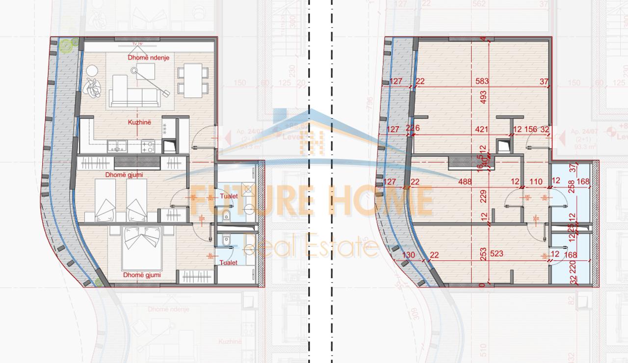 Shitet, Apartament 2+1+2,  Rezidenca Top Seven Tower