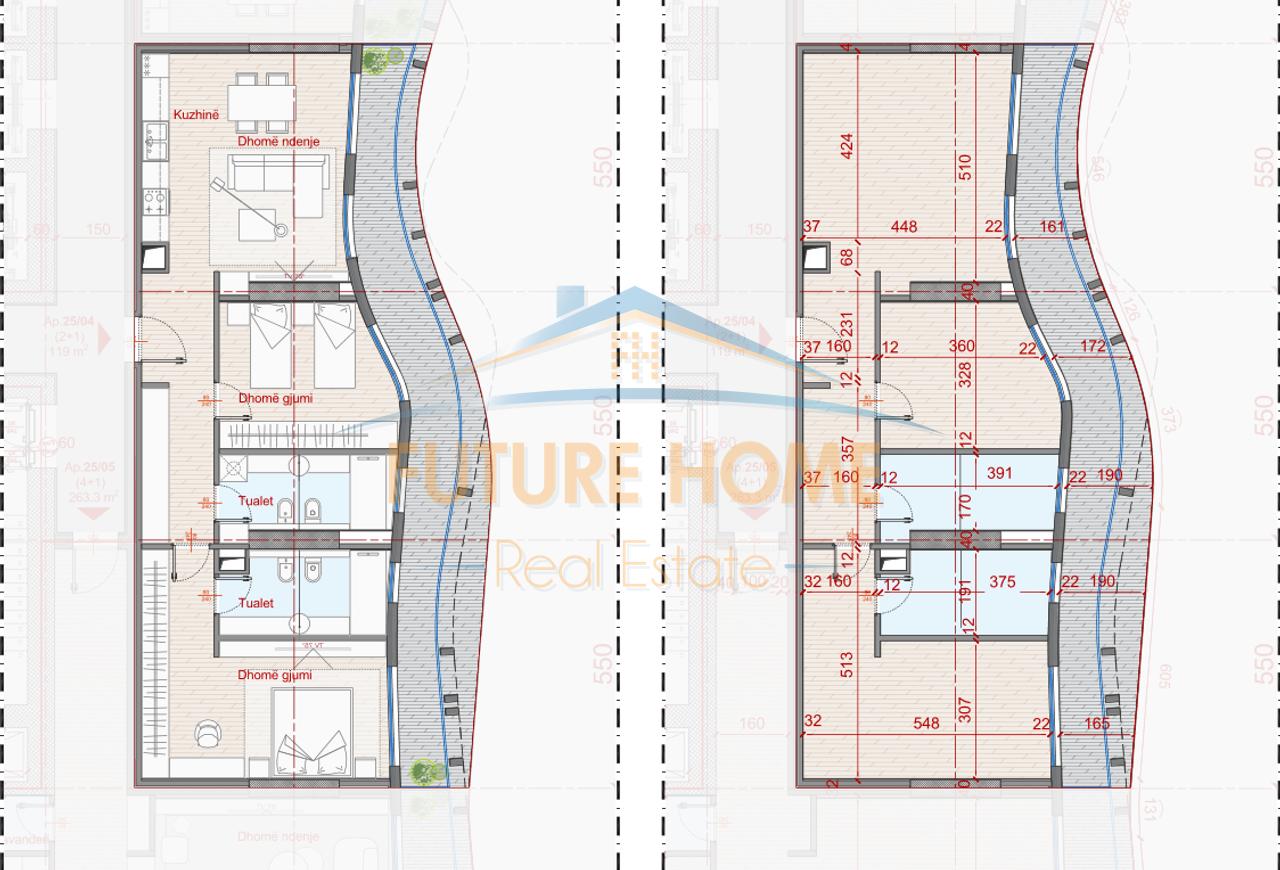 Shitet, Apartament 2+1+2,  Rezidenca Top Seven Tower