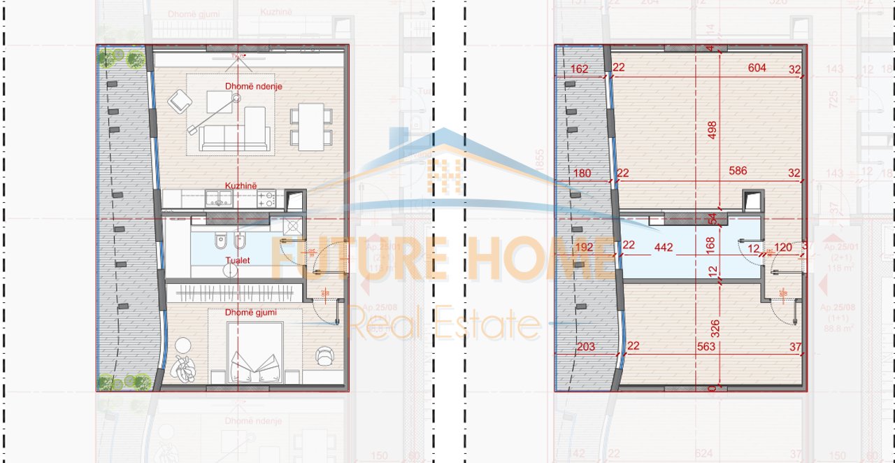 Shitet, Apartament 1+1,  Rezidenca Top Seven Tower