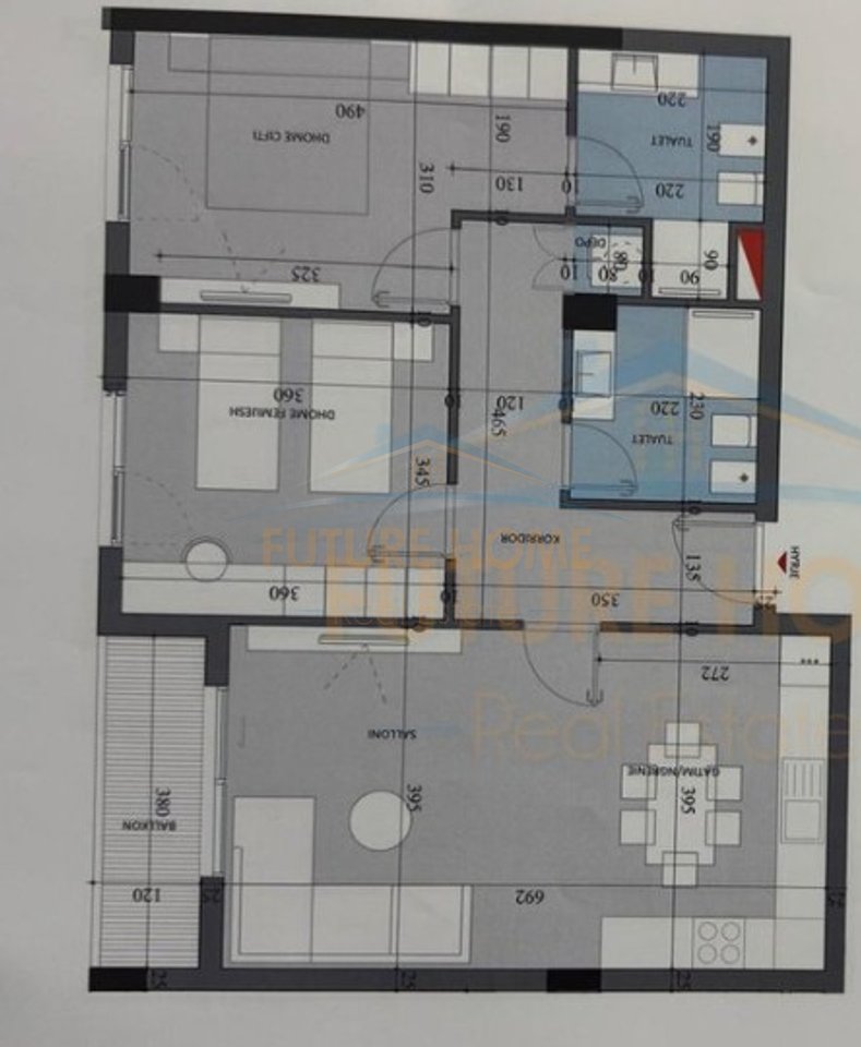 For sale, 2+1+2 Apartment, Paskuqan "Diellon Residence", Tirana.