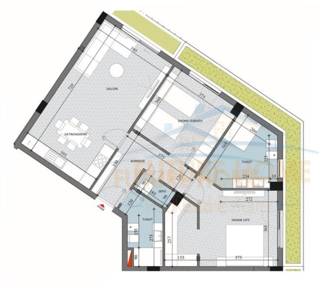 For sale, 2+1+2 Apartment, Paskuqan "Diellon Residence", Tirana.