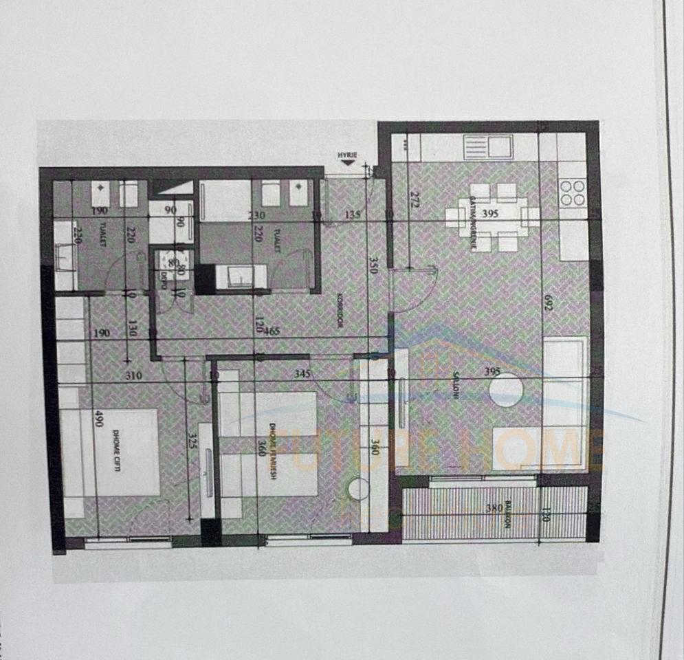 Shitet Apartament 2+1+2, Kompleksi “Diellon”, Paskuqan, Tirane