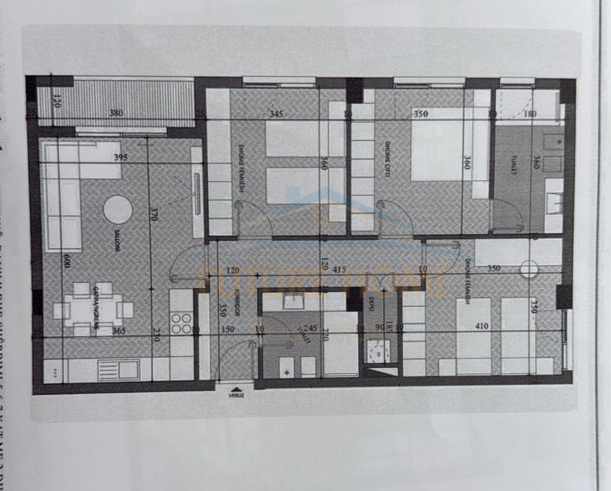 Appartamento 3+1+2 in Vendita, Complesso "Diellon", Paskuqan, Tirana