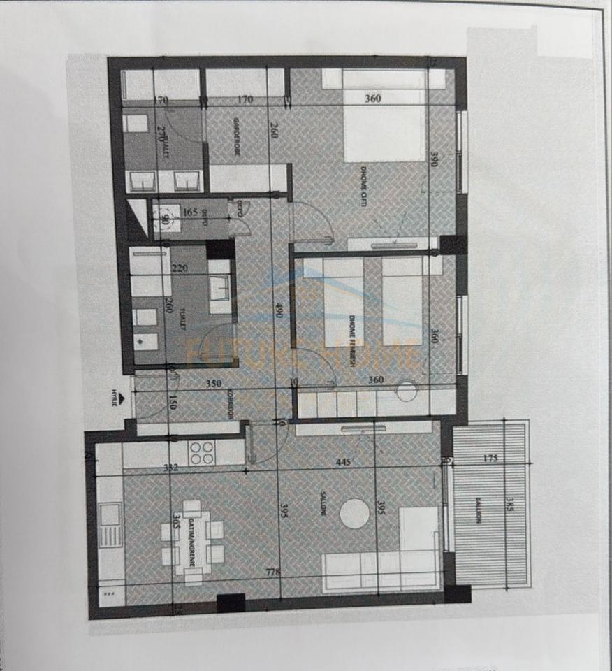 Appartamento 2+1+2 in vendita, Complesso "Diellon", Paskuqan, Tirana