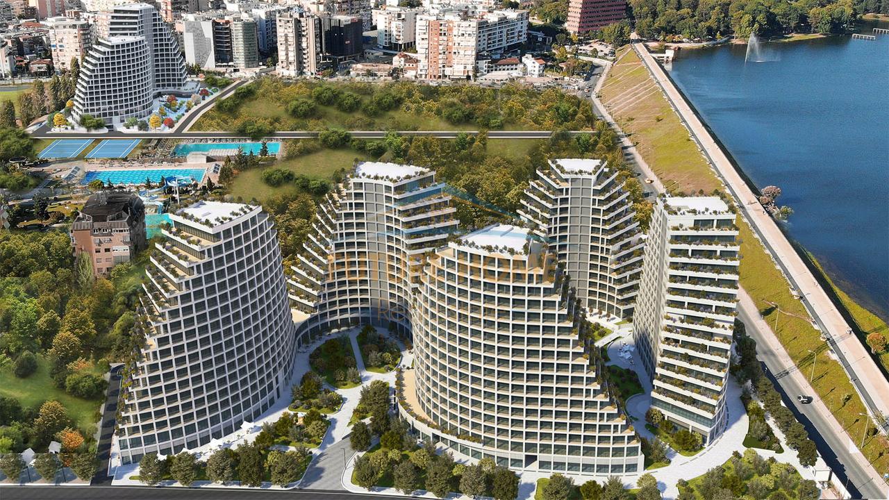 Sale, Apartment 3+1+2, Lake View Residence, Artificial Lake, Tirana.