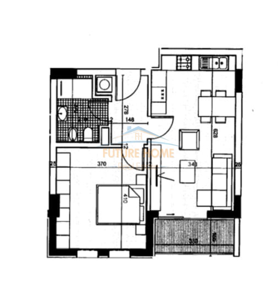 Vendita, Appartamento 1+1, Complesso Univers City, Tirana.
