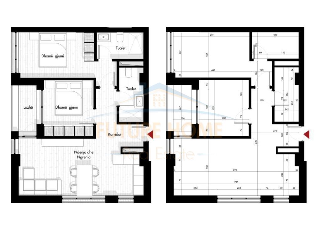 For sale, Apartment 2+1+2, Siri Kodra Street, Tirana.