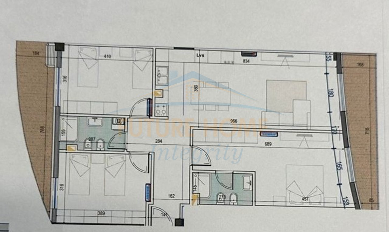 For sale, Apartment 3+1+2, Mine Peza Residence, Tirana.
