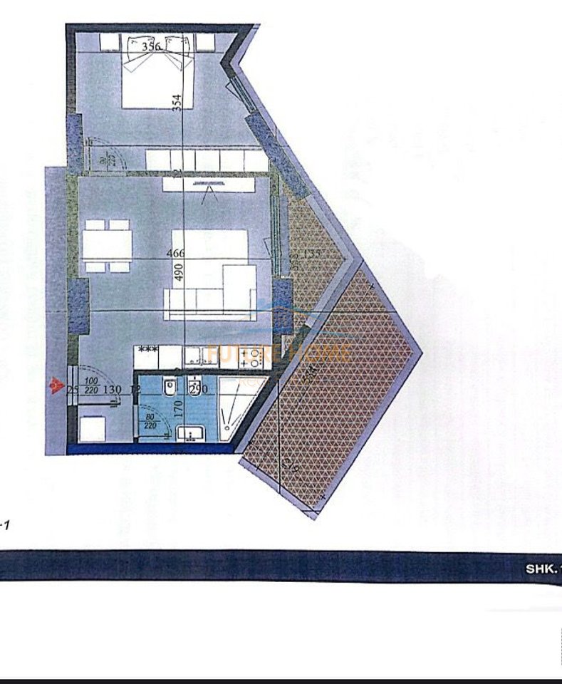For sale, 1+1 Apartment, Colonnade Building, Dritan Hoxha Street