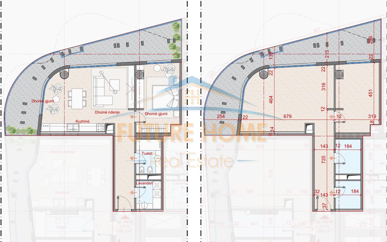 Shitet, Apartament 2+1, Rezidenca Top Seven Tower
