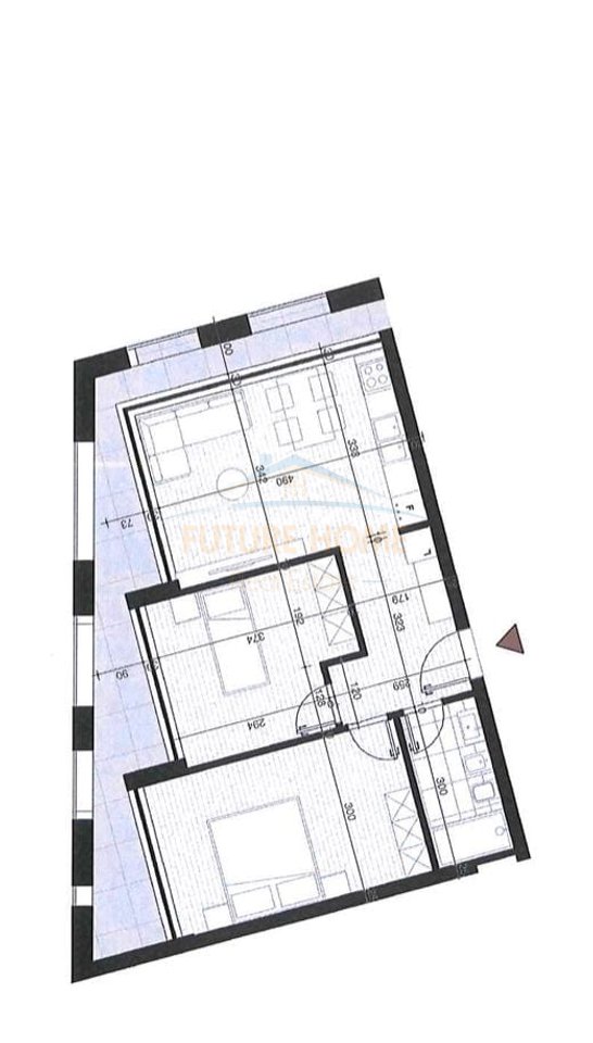 For sale, 2+1 Apartment, New Boulevard (Tirana 2 Construction), Tirana.