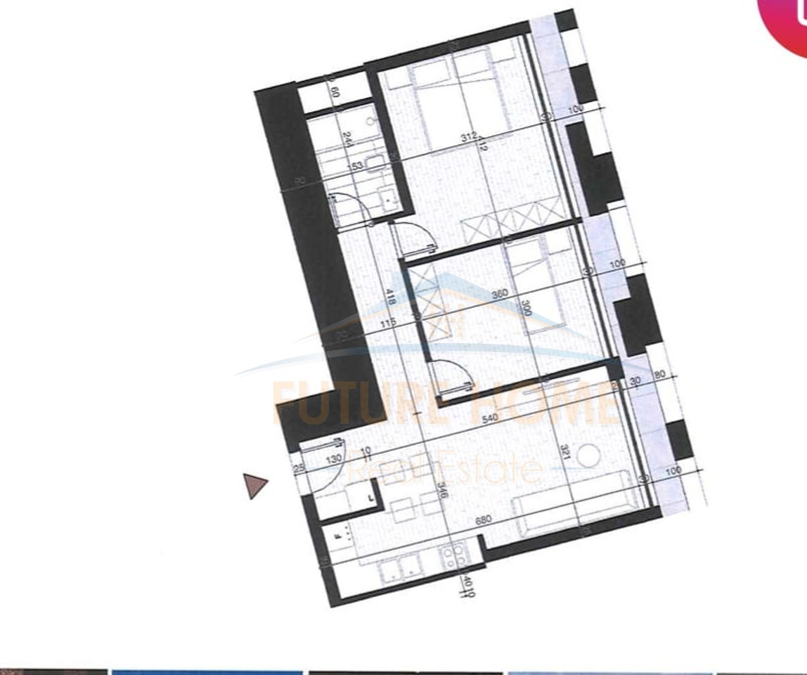 For sale, 2+1 Apartment, New Boulevard (Tirana 2 Construction), Tirana.