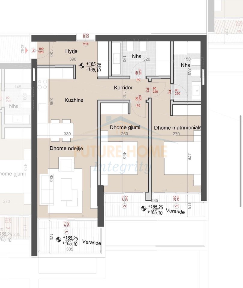 For sale, Apartment 2+1+2, Green Coast II, Palasë.