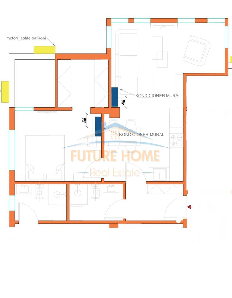 Shitet, Apartament 1+1, Rruga Fortuzi