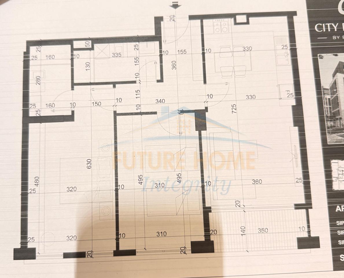 For sale, Apartment 2+1+2, City Residence, Tirana.
