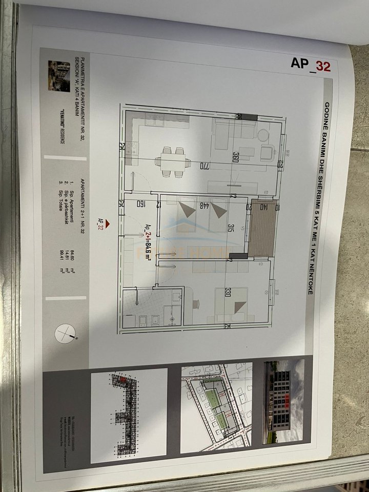 For sale, 2+1 Apartment, Venatino 2 Complex, Kamëz, Tirana.