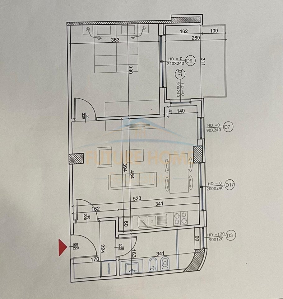 Shitet, Apartament 1+1. Liqeni i Thatë, Tiranë.