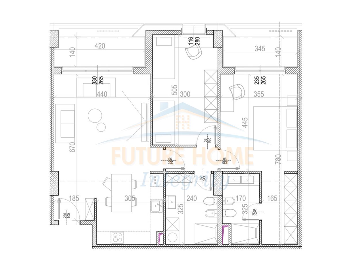 Shitet Apartament 2+1+2, Riverside Residence, Tiranë.