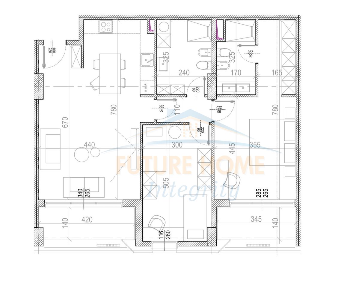 Shitet Apartament 2+1+2, Riverside Residence, Tiranë.