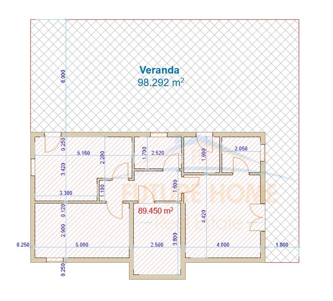 For sale, 2+1 Apartment, Shkembi i Kavajes, Durres