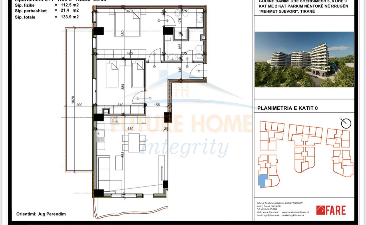 Shitet, Apartament 2+1+2, Paskuqan, Tiranë.