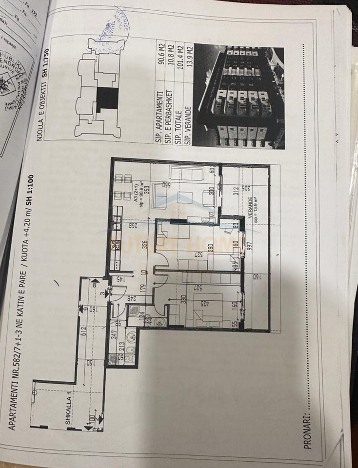 Shitet, Apartament 2+1+2 ne Fresk