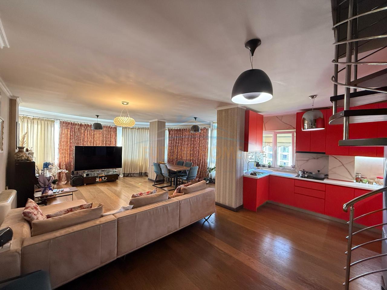 For sale, Duplex + Studio apartment, Shigjeta Building, Tirana.