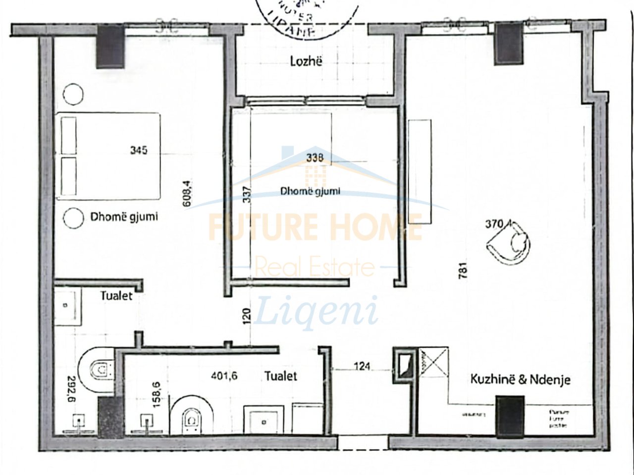 Shitet, Apartament 2+1+2, '' Splendor '' Residence, Porcelan.