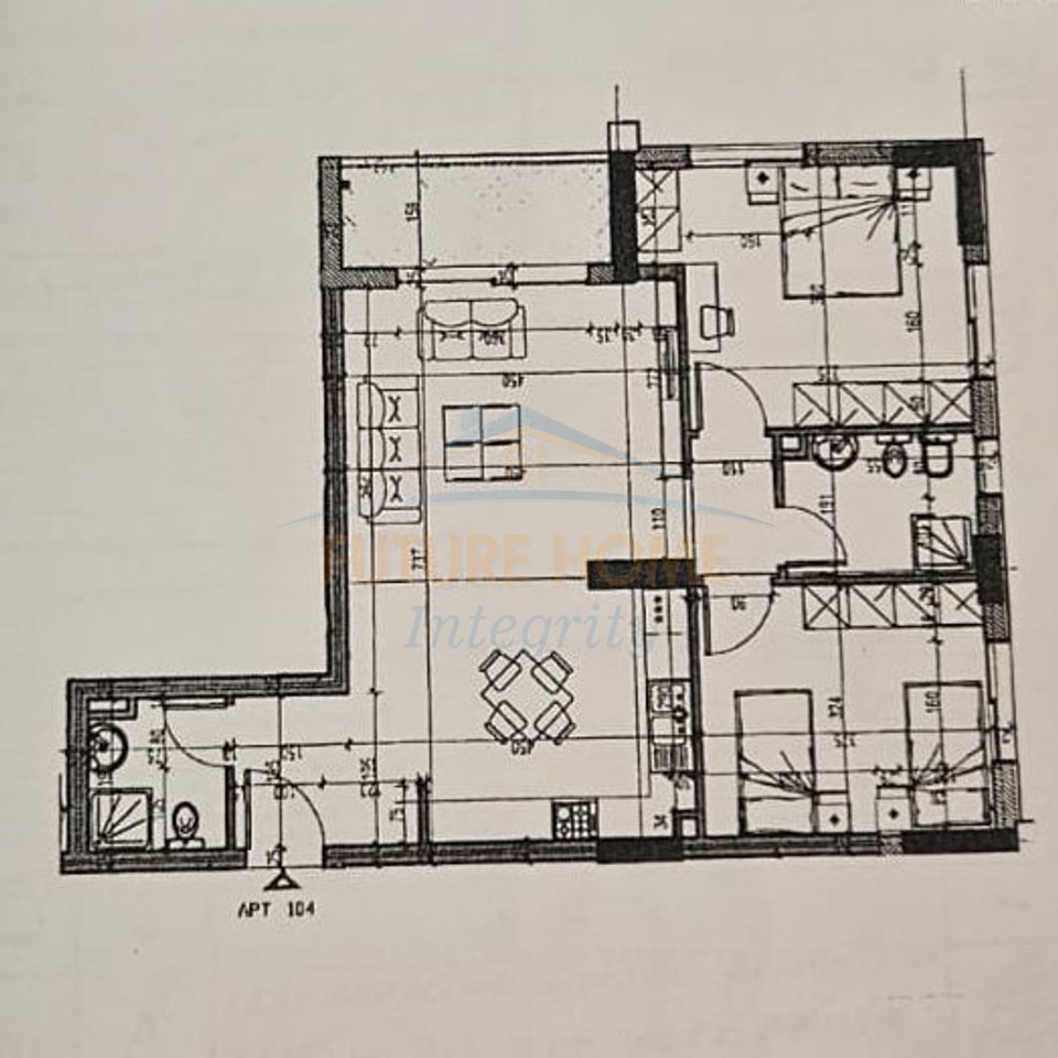 Shitet, Apartament 2+1+2, Kompleksi Mirabella, Tiranë.