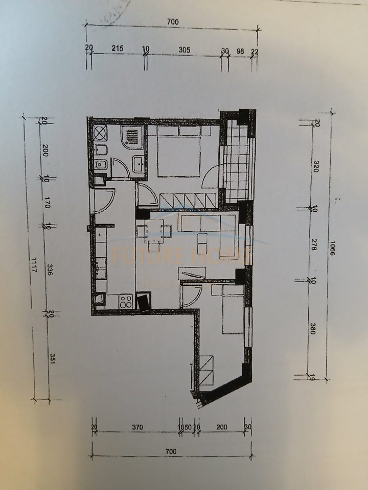 Shitet, Apartament 2+1, Kompleksi Magnet, Rruga Ndre Mjeda, Tirane.