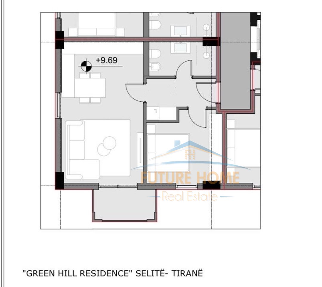 Shitet, Apartament 1+1, Kodra e Diellit