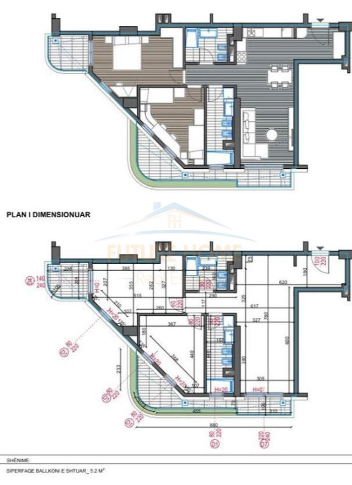 Shitet, Apartament 2+1+2, ish Fusha e Aviacionit, Tiranë.
