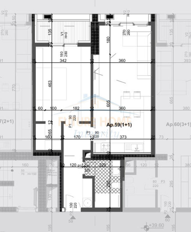 For sale, Apartment 3+1+2, Filigree Tower, Tirana.