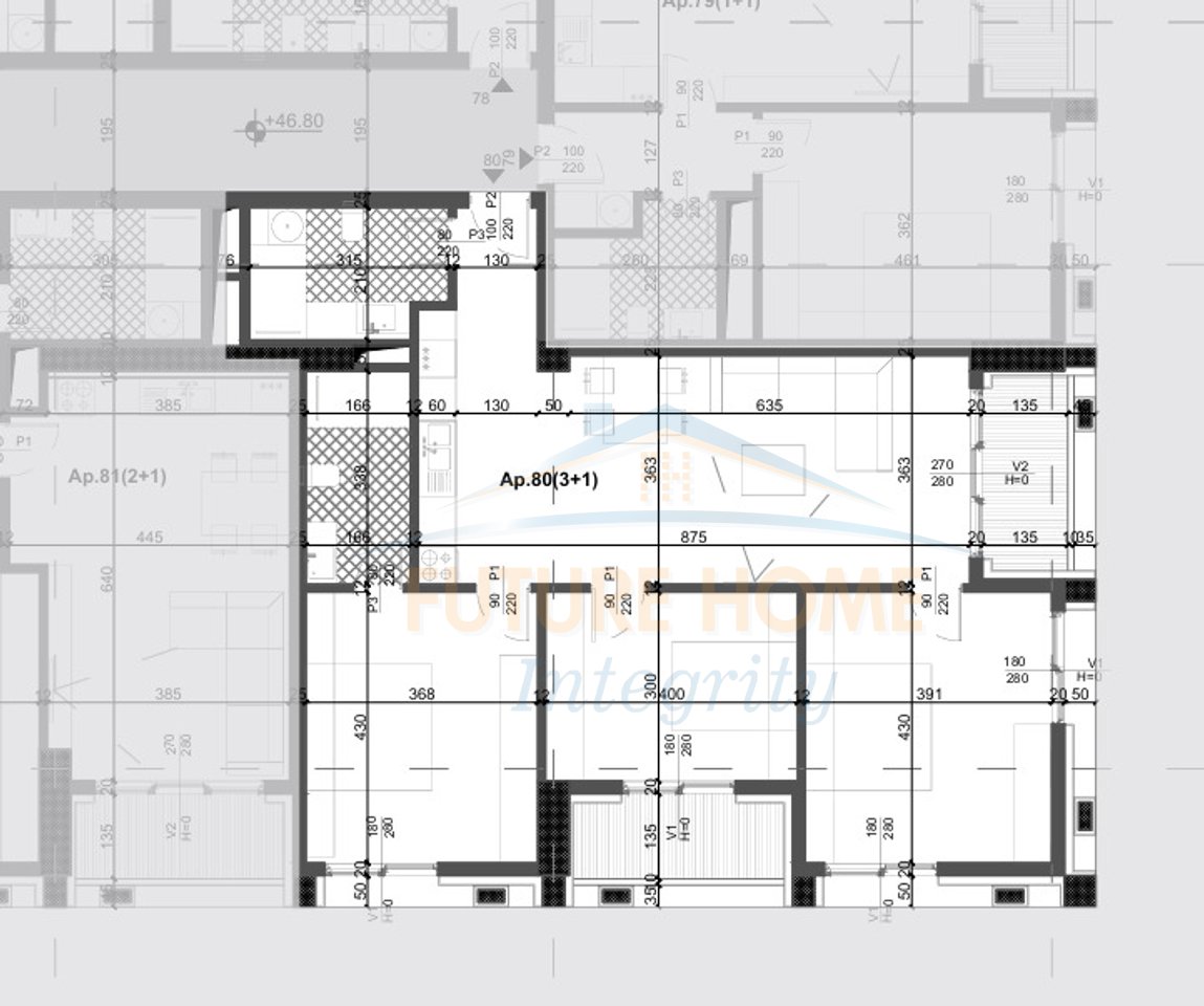 For sale, Apartment 3+1+2, Filigree Tower, Tirana.