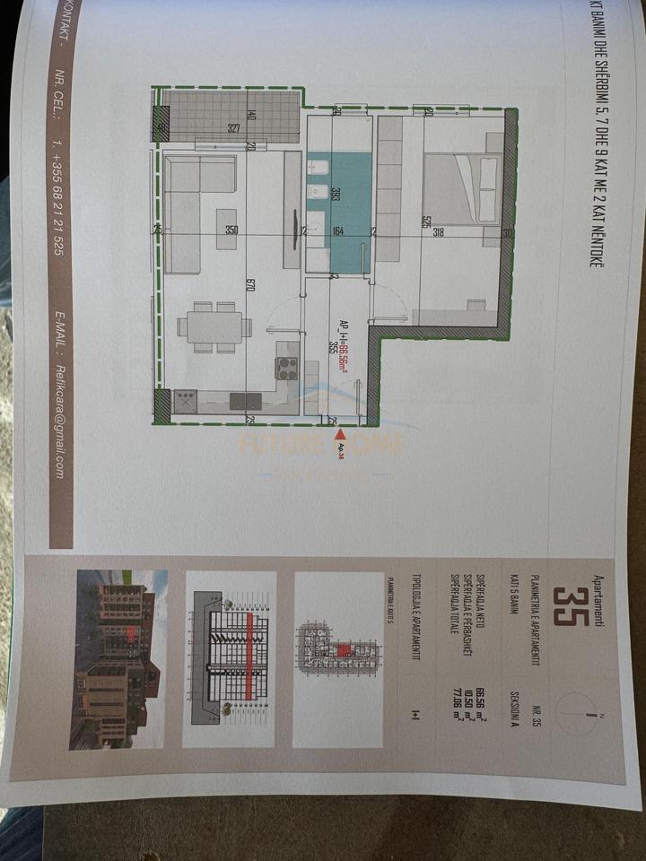 Shitet, Apartament 1+1, Kamëz, Tiranë.