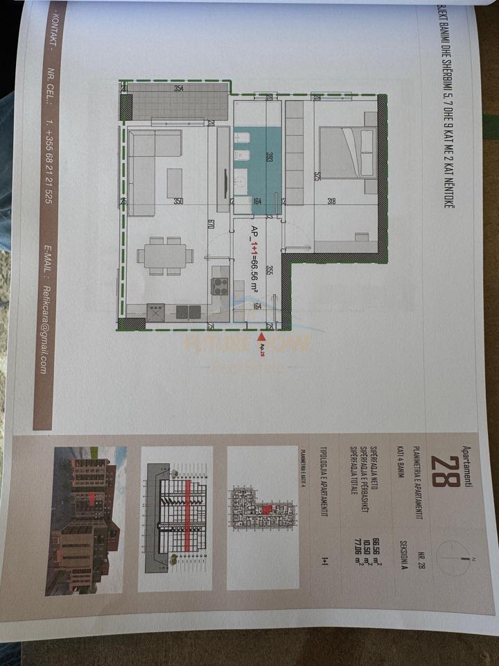 Shitet, Apartament 1+1, Kamëz, Tiranë.