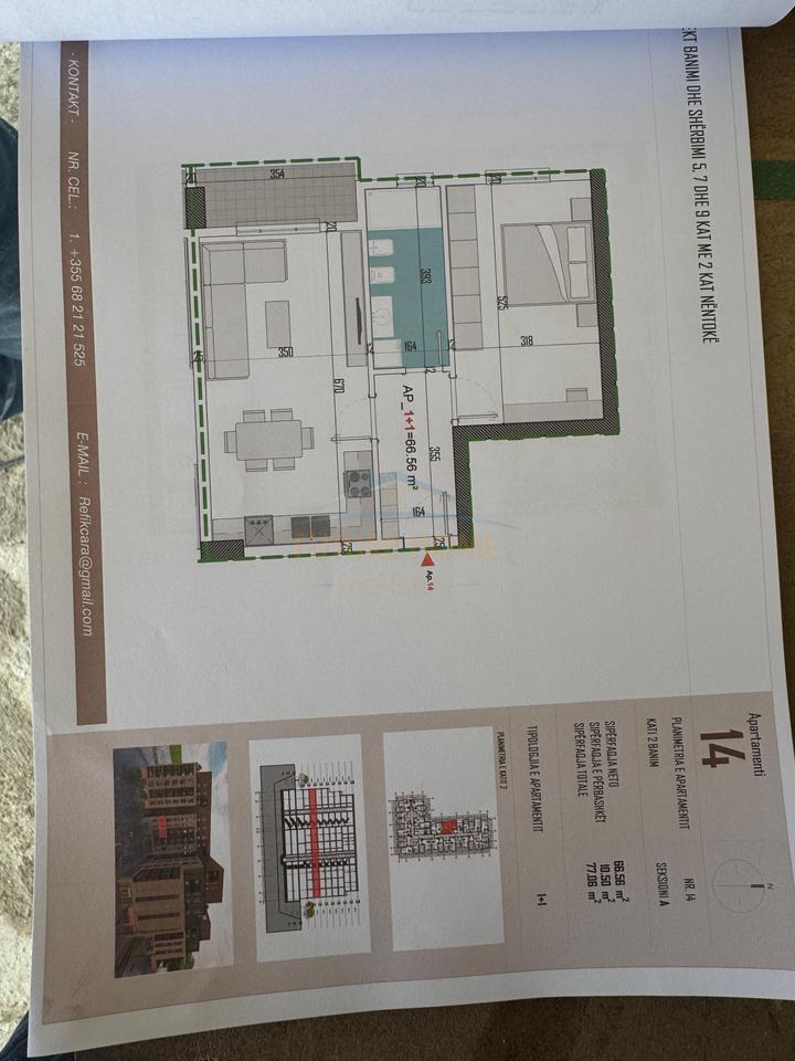 For sale, 1+1 Apartment, Kamëz, Tirana.