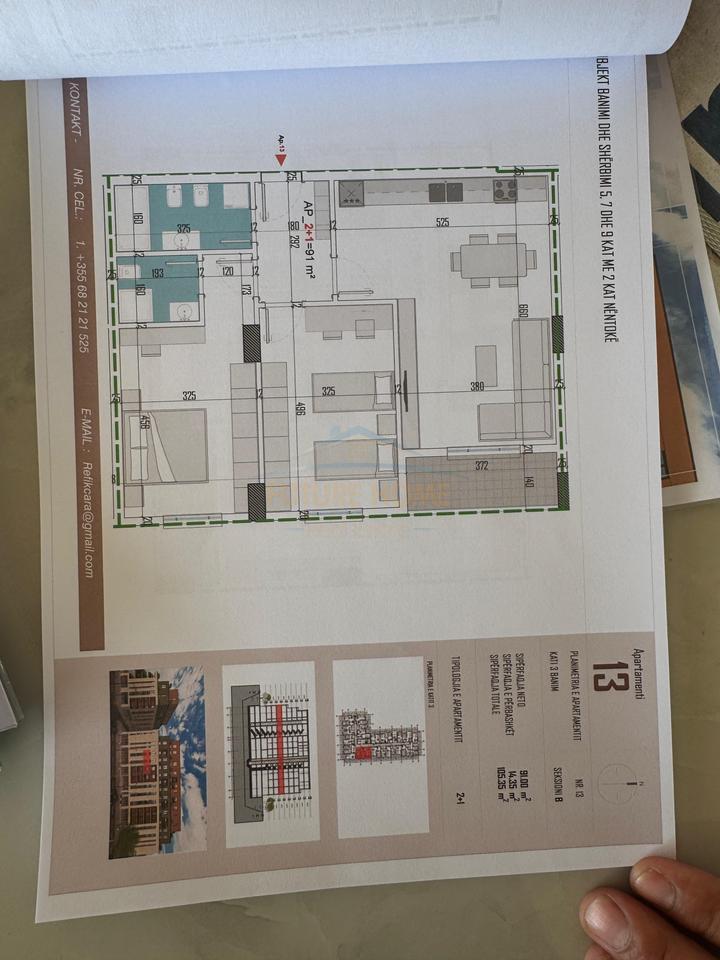 For sale, Apartment 2+1+2, Kamëz, Tirana.