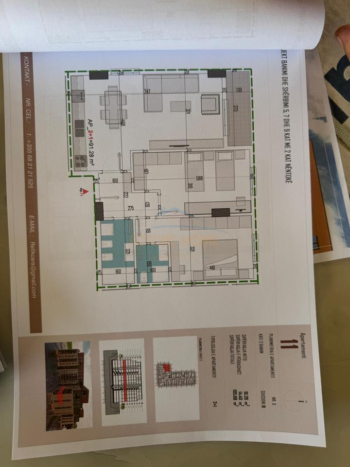 For sale, Apartment 2+1+2, Kamëz, Tirana.