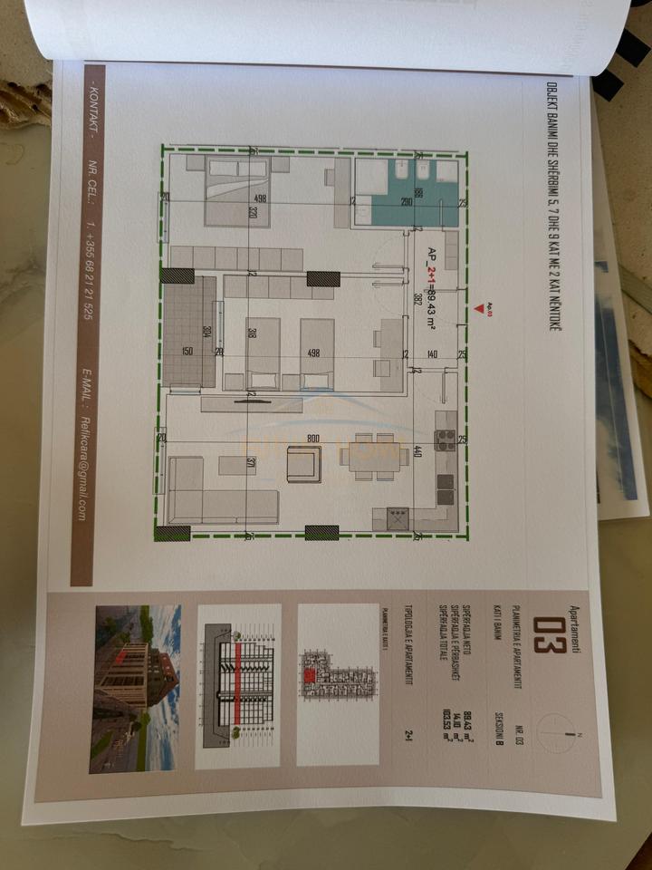 For sale, 2+1 Apartment, Kamëz, Tirana.
