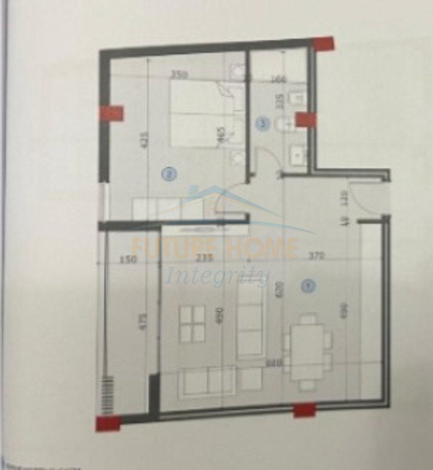 In vendita, appartamento 1+1, Ali Demi, Tirana.