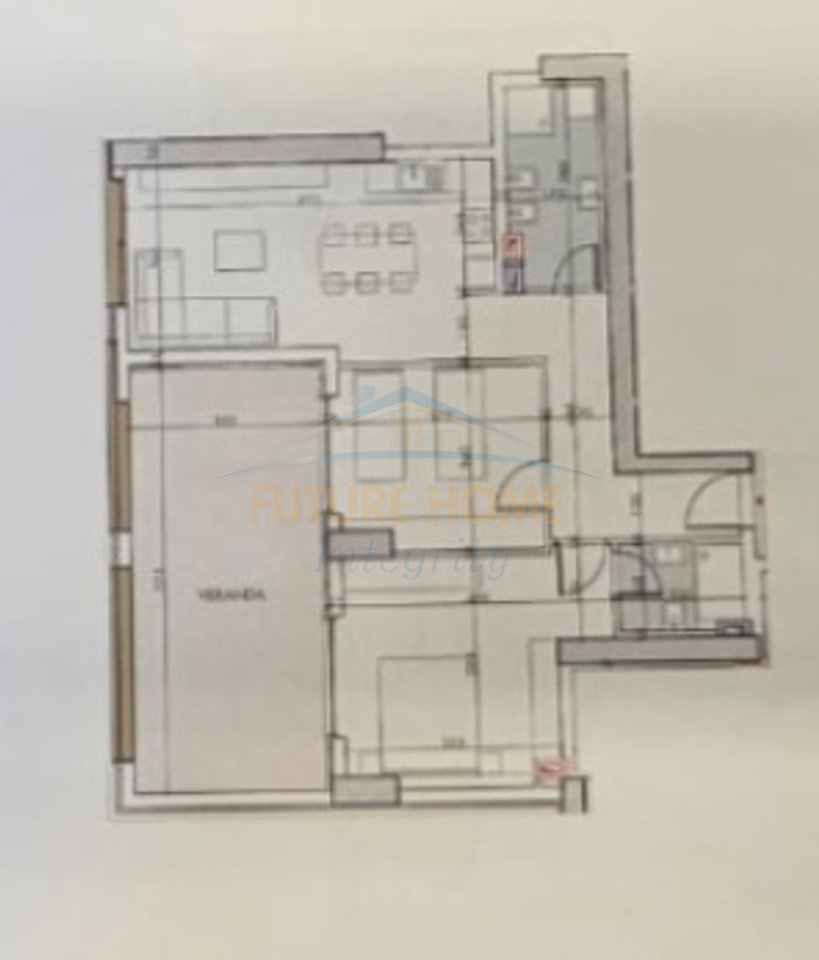 In vendita, Appartamento 1+1+Veranda, A.F.A Tower, Tirana.