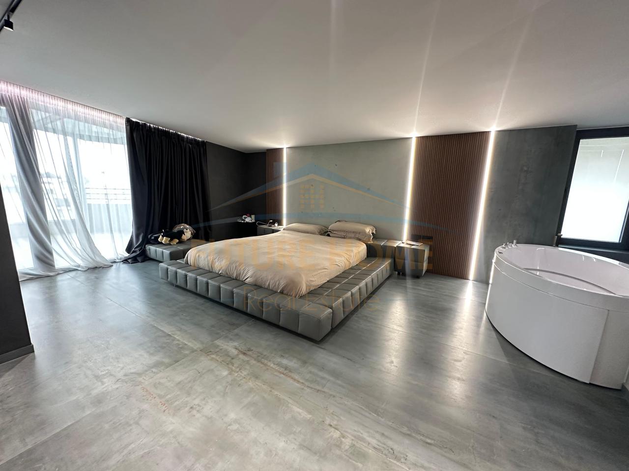 For sale, Penthouse 3+1+3+2 Parking Spaces, Dry Lake, Tirana.