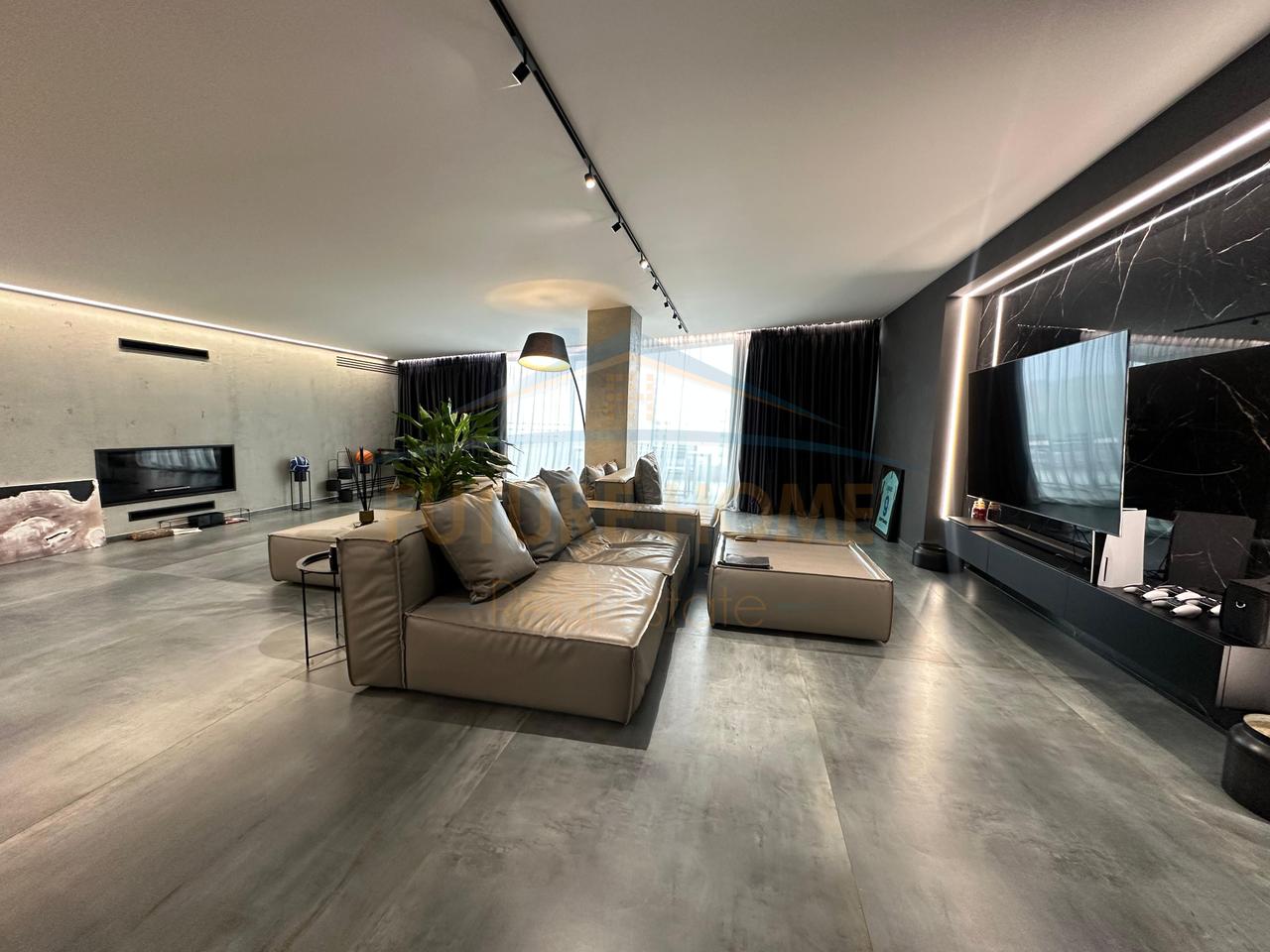 For sale, Penthouse 3+1+3+2 Parking Spaces, Dry Lake, Tirana.