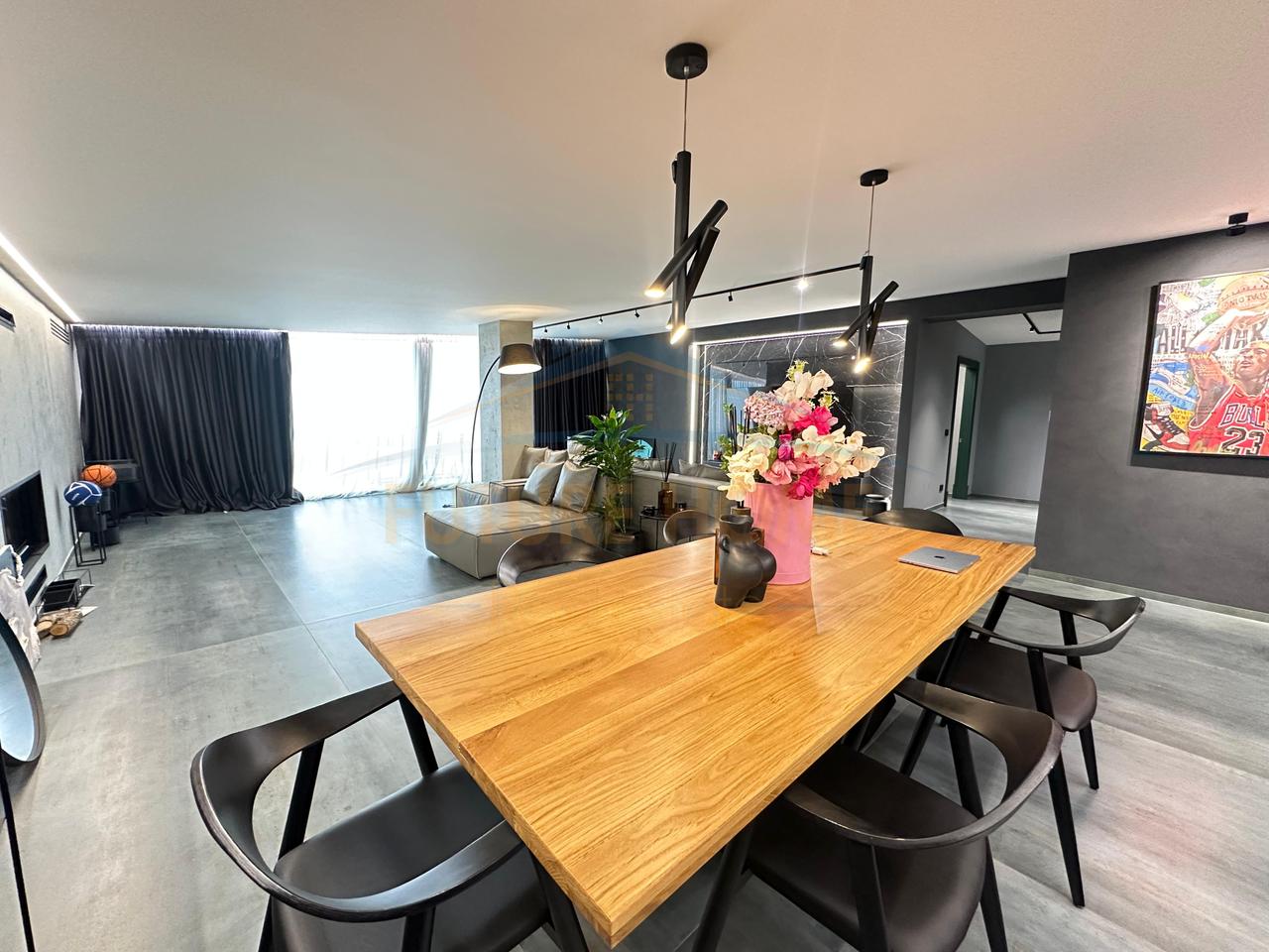 For sale, Penthouse 3+1+3+2 Parking Spaces, Dry Lake, Tirana.