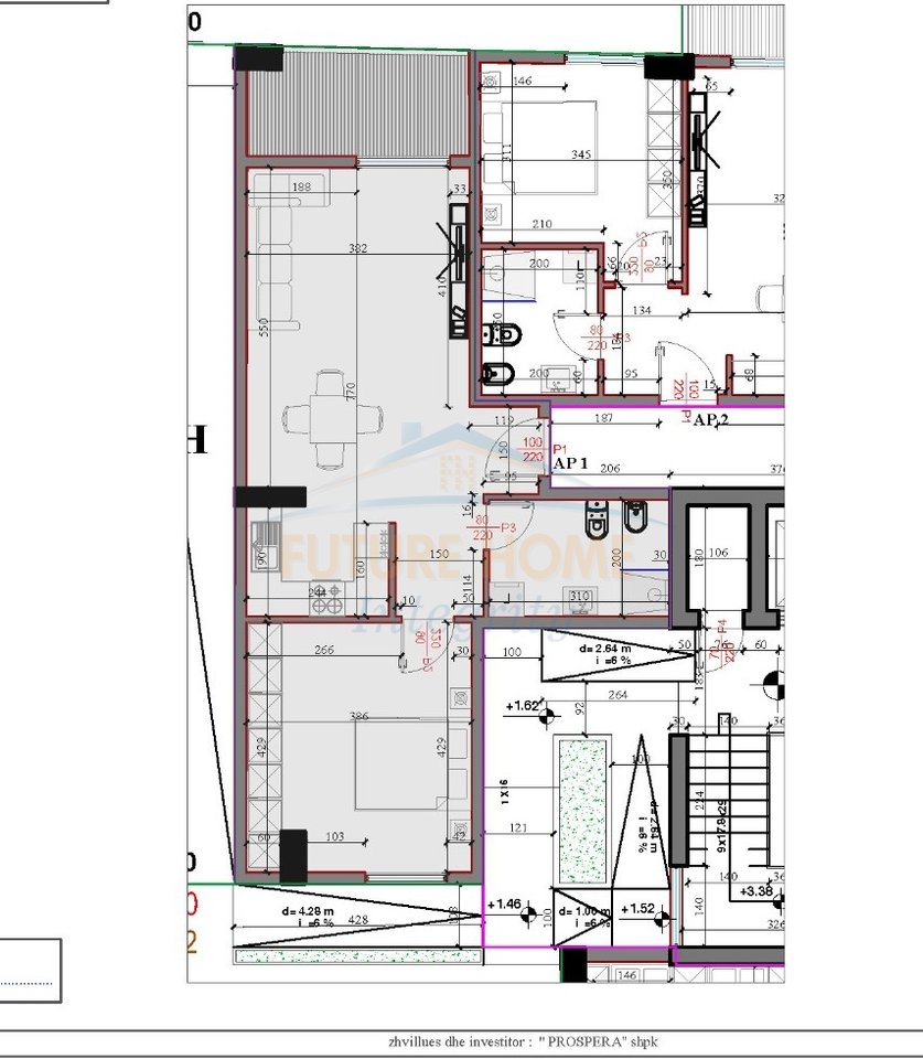 Shitet, Apartament 1+1, Rezidenca Kodra e Liqenit, Paskuqan, Tiranë.
